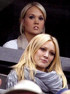 With Hilary Duff
