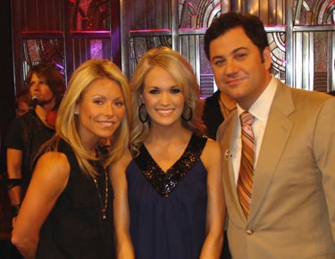 With Kelly Ripa & Jimmy Kimmel
