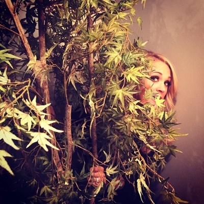 Lurking in the bushes waiting to jump out and scare Jimmy @jimmykimmellive

