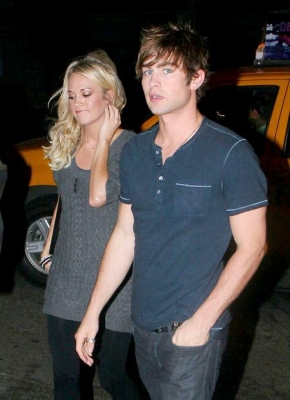 With Chace Crawford
